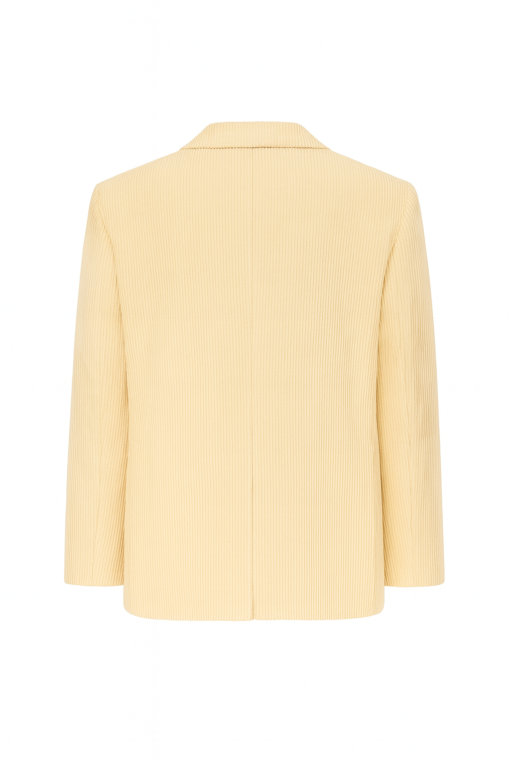 Beige Corduroy Tailored Blazer