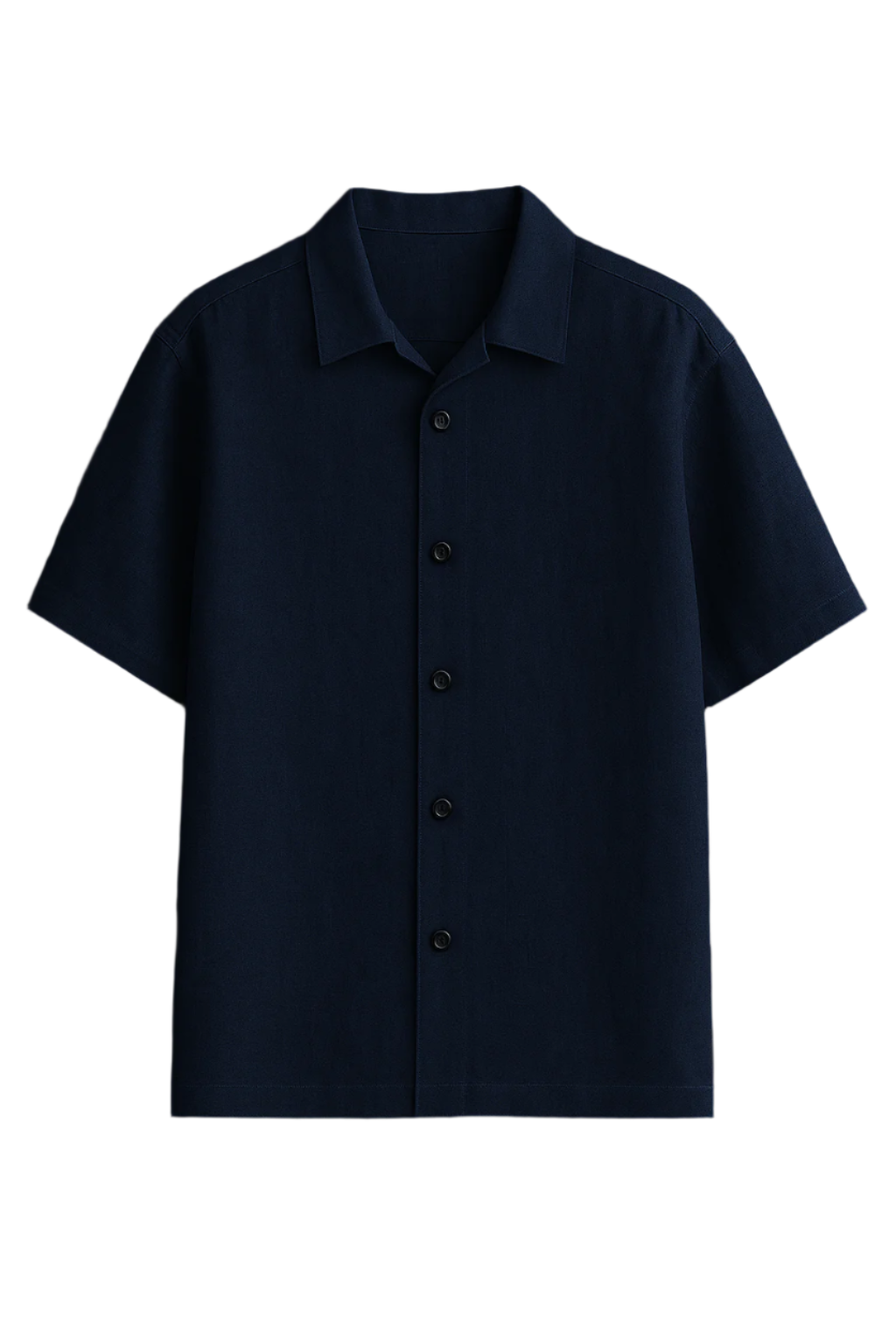 Navy Blue Linen Oversized Fit Shirt – Cool & Contemporary