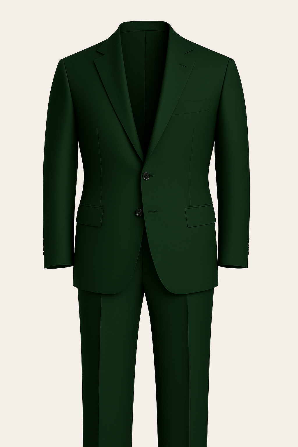 Bottle Green Suit in South Australian Merino Wool