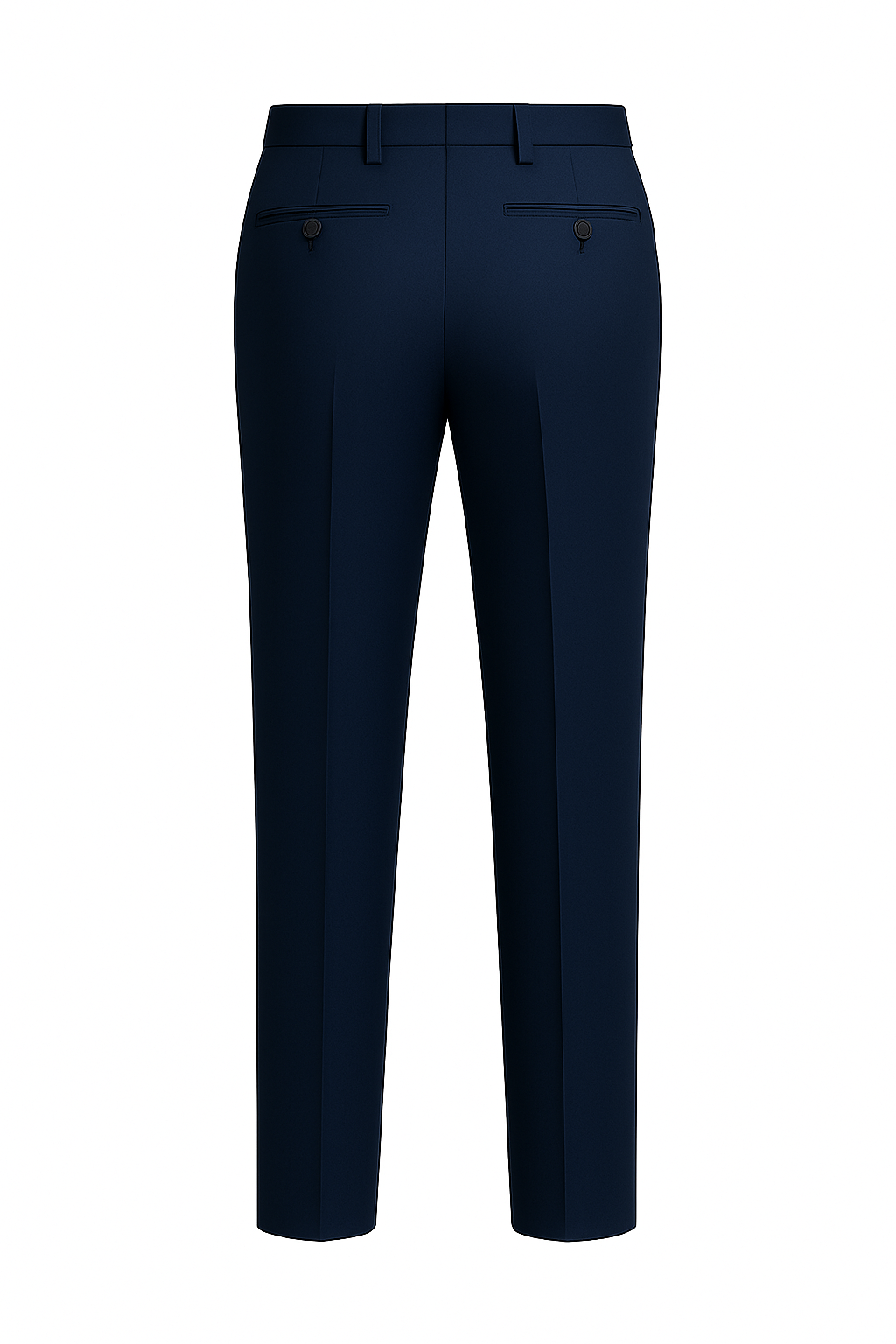 Navy Blue Formal Trousers – Lycra Stretch & Polyester Blend