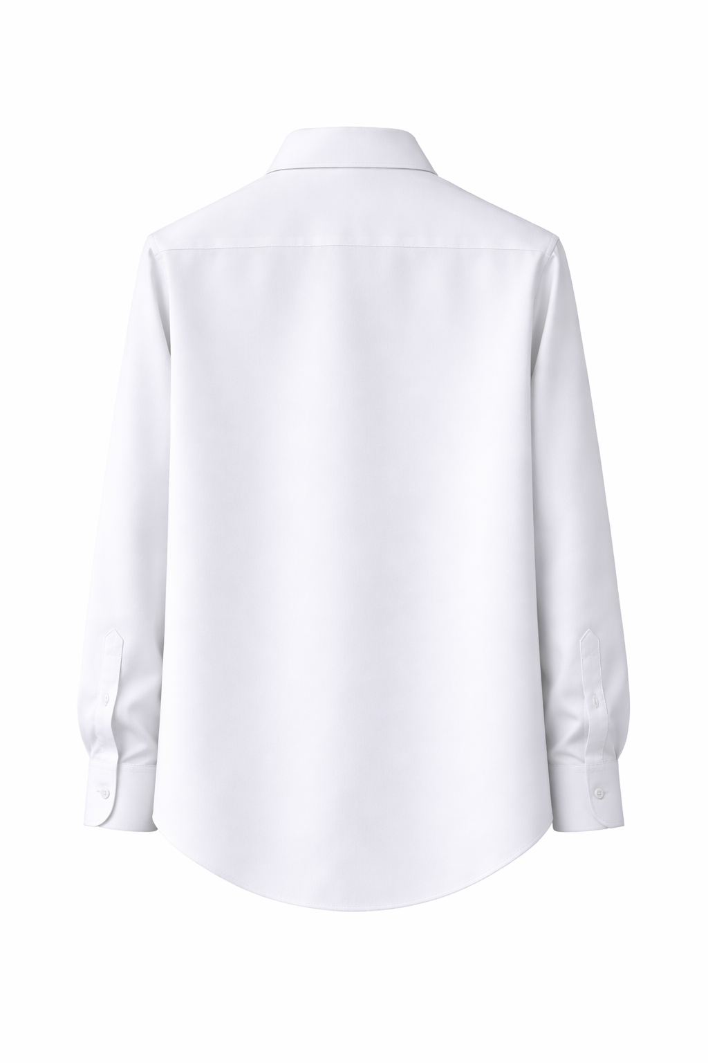 White Regular-Collar Armani Fabric Shirt
