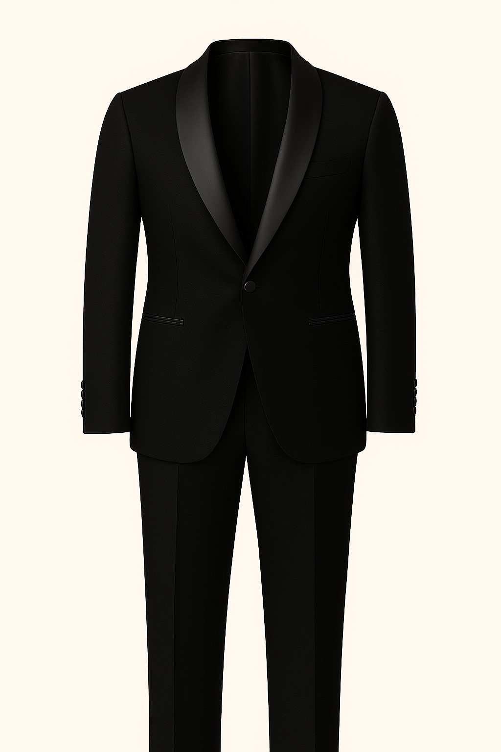Jet Black Armani Tuxedo with Satin Shawl Lapel