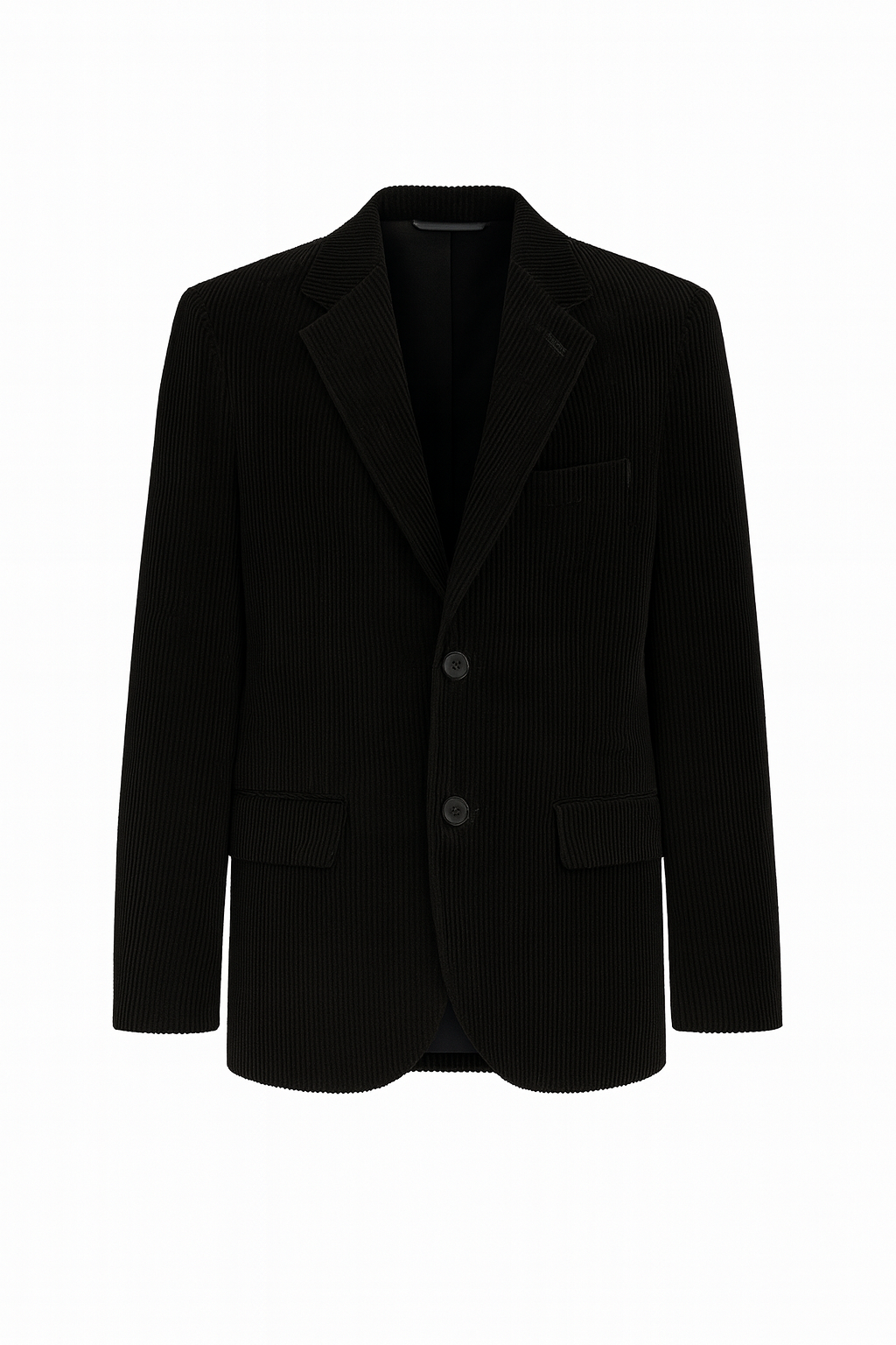 Black Corduroy Tailored Blazer