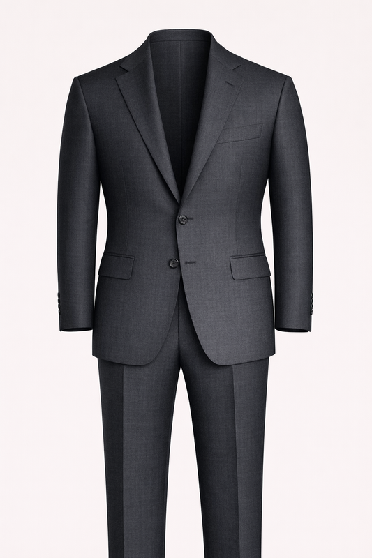Charcoal Grey Suit in South Australian Merino Wool