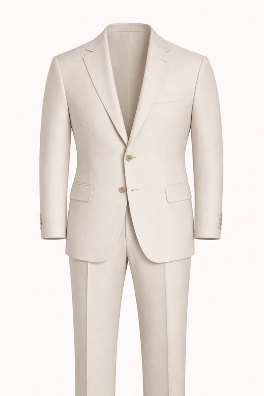 Cream Suit in South Australian Merino Wool