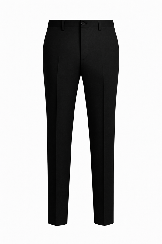 Black Italian TR Fabric Trouser