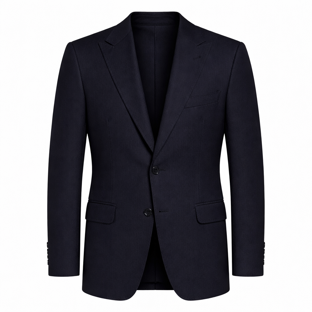 Navy Blue Premium Terrywool Blazer