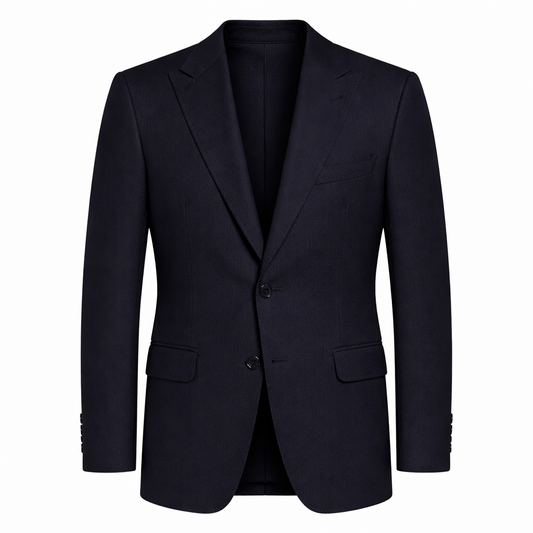 Navy Blue Premium Terrywool Blazer