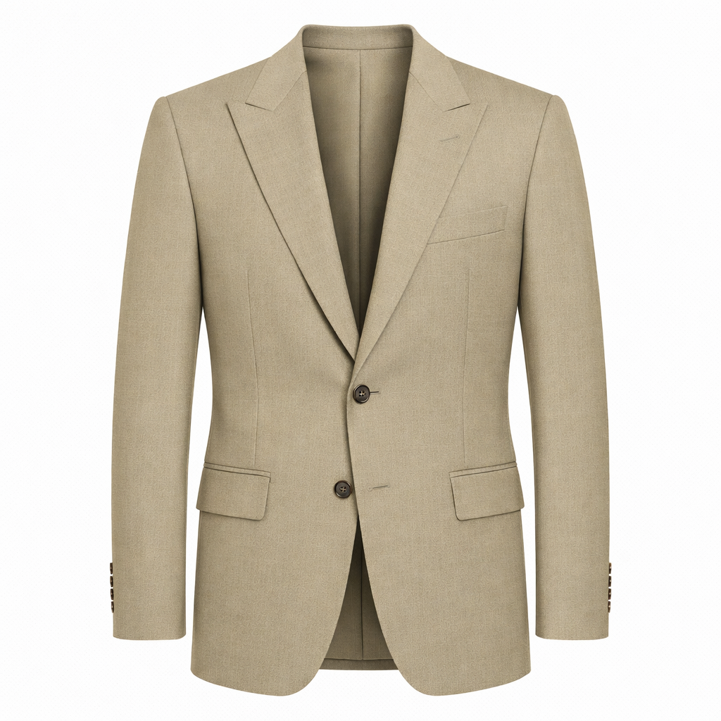 Beige Premium Terrywool Blazer