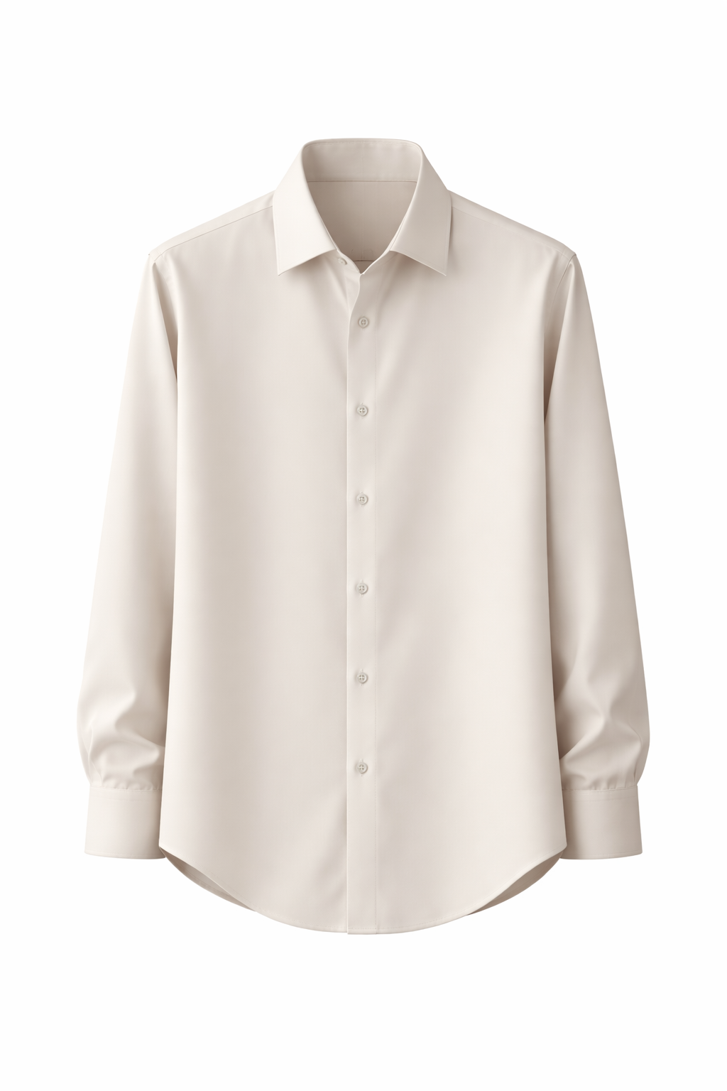 Off-White Regular-Collar Armani Fabric Shirt