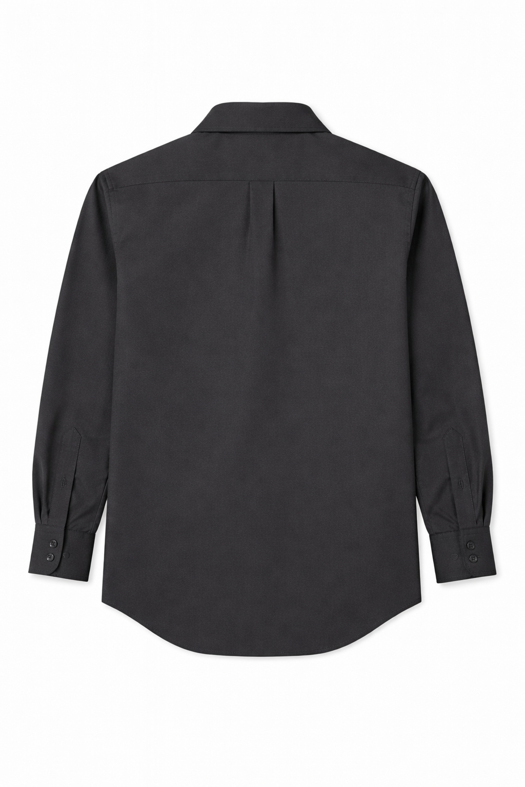 Grey Satin-Finish Cotton Lycra Shirt