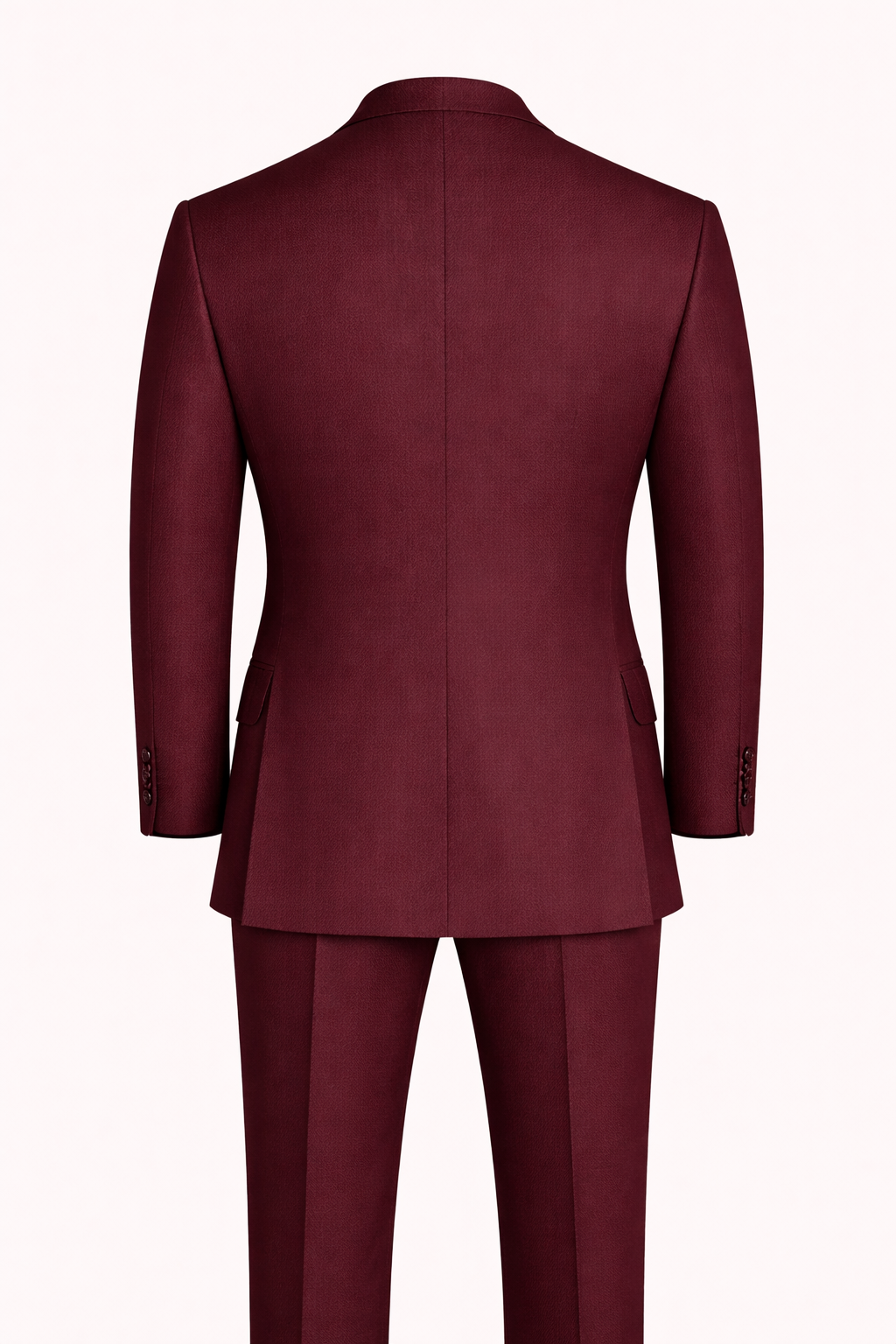 Maroon Suit in South Australian Merino Wool