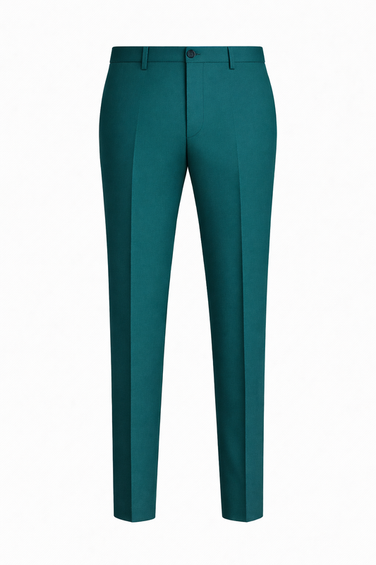 Teal Italian TR Fabric Trouser
