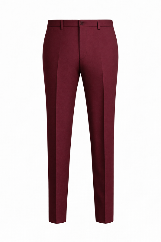 Maroon Italian TR Fabric Trouser