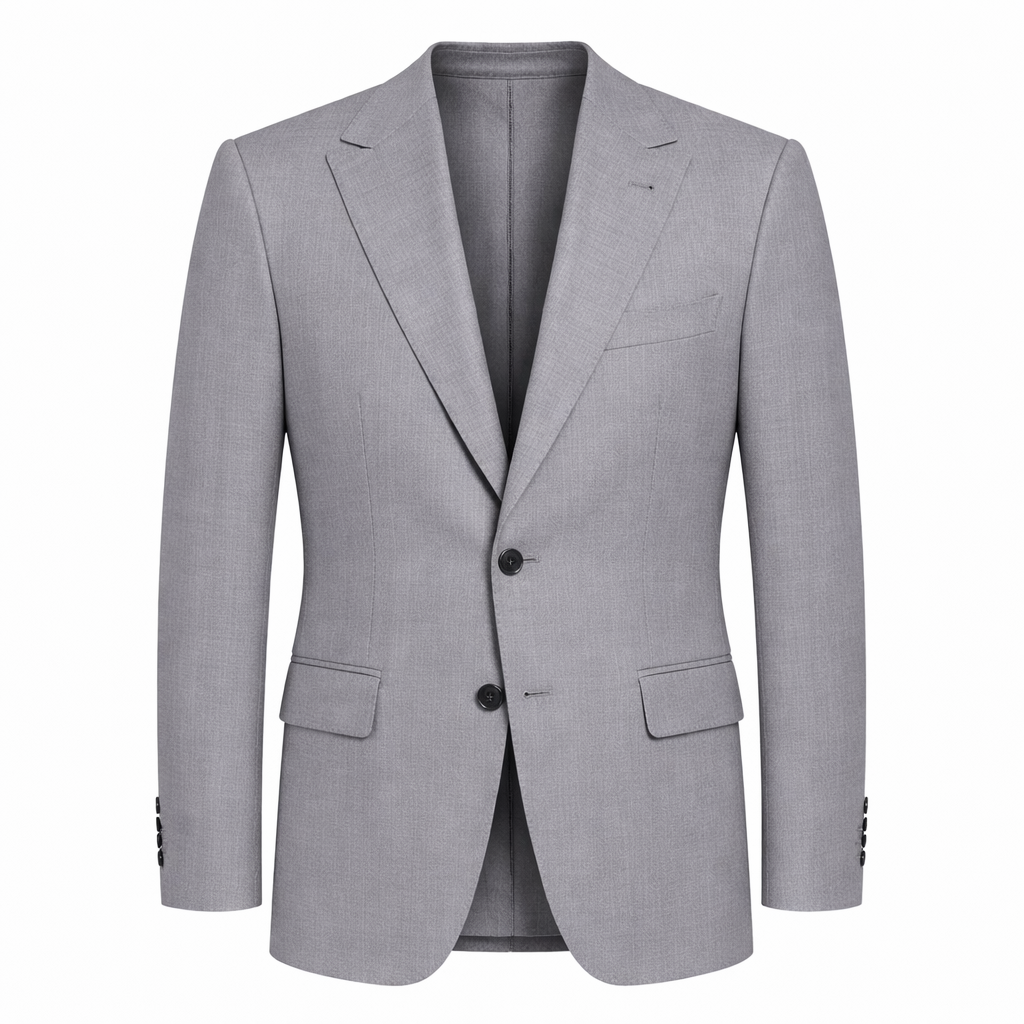 Light Grey Men’s Premium Terrywool Blazer