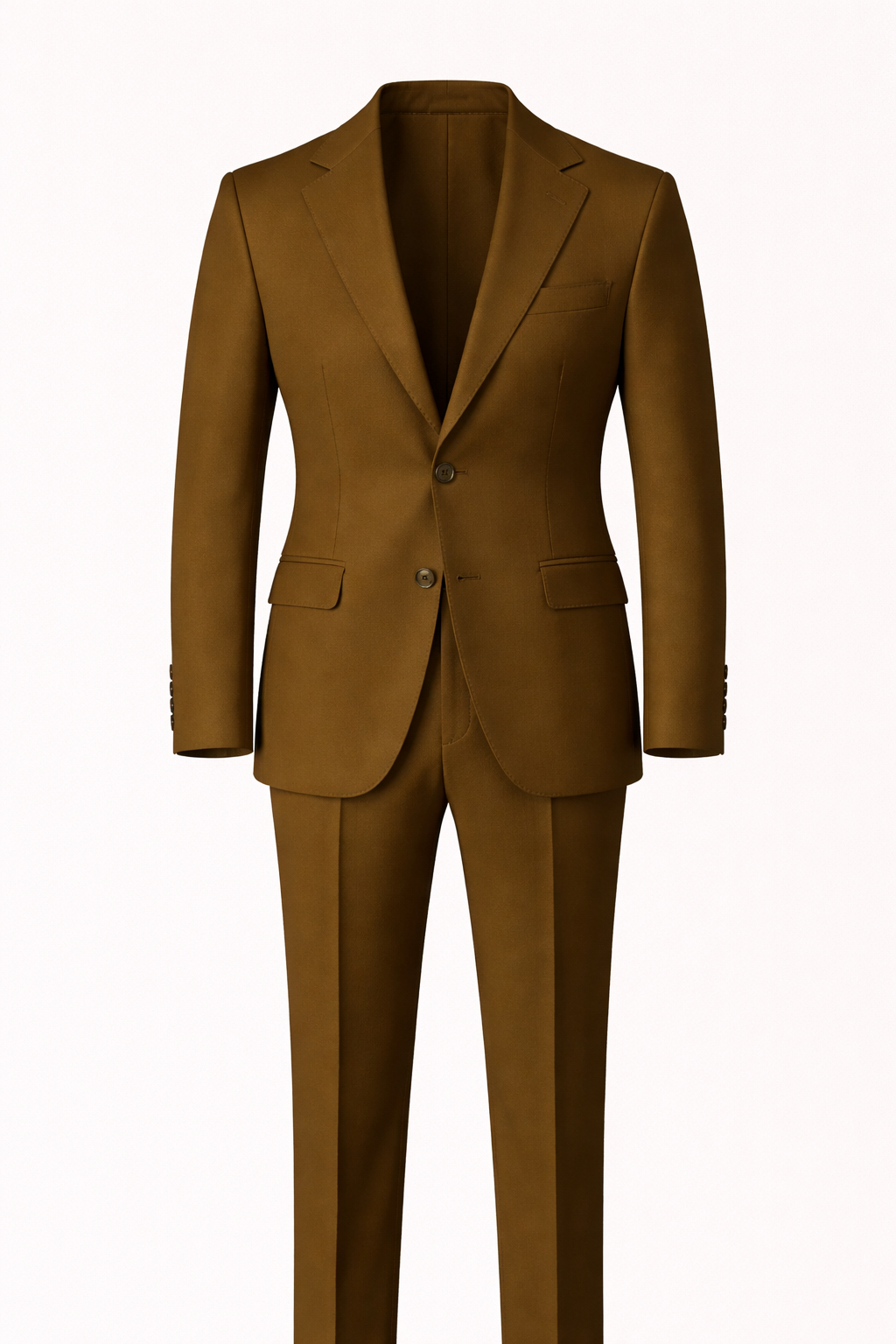 Armani Brown Stretch Suit – Notch Lapel