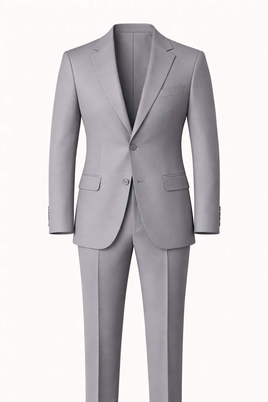 Armani Grey Stretch Suit – Notch Lapel