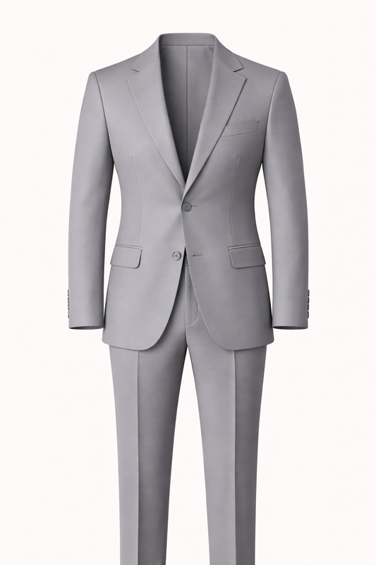 Armani Grey Stretch Suit – Notch Lapel